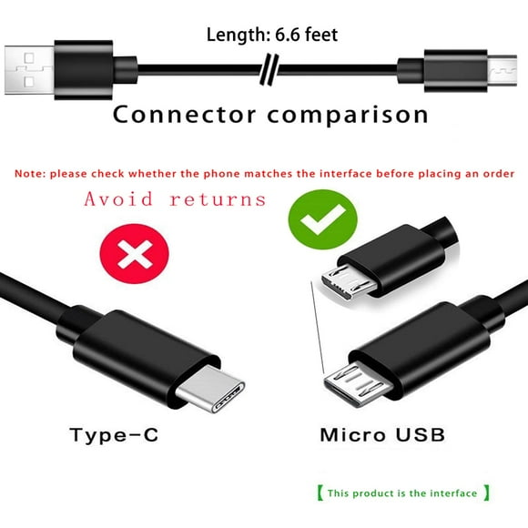 Replacement Charger Charging Cable Cord for Samsung Galaxy Note, Tab A, E, S2, 3, 4, 7.0" 8.0" 9.6" 9.7" 10.1",
