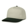 thumbnail image 5 of Outdoor Cap High Profile Baseball Cap – Structured Cotton Dad Hat Style, Adjustable Snapback, One Size, Ivory/Dark Green, 5 of 7