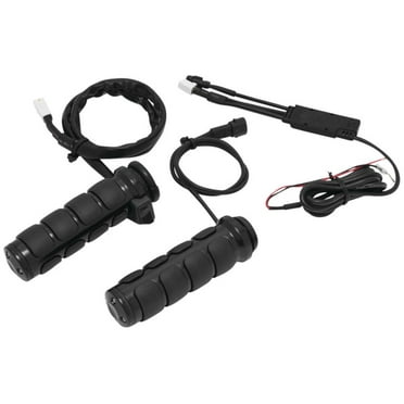 Kuryakyn 6472 Heated ISO Grips Throttle-By-Wire - Gloss Black