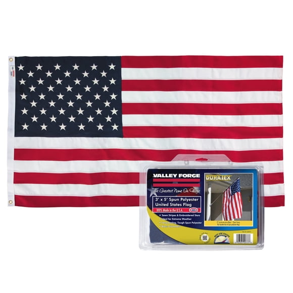 Bandera estadounidense de Flag Valley Forge, 91,44 cm de alto x 1,52 m de ancho