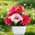 thumbnail image 6 of Clearance Artificial flowers under $1,‌Artificial Chrysanthemum Flower Gypsophila Pot Bonsai Decor Lifelike Flowers In Planter Realistic Home & Decor Perfect For Garden Wedding, 6 of 7