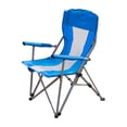 thumbnail image 2 of Silla de campamento portátil silla de campamento plegable de tela de Oxford silla de campamento de pesca al aire libre portavasos azul Picnic, 2 of 10