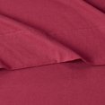 thumbnail image 4 of ZMLEVE Cotton Jersey Bed Sheet Set - Queen, Red, 4 of 5