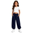 thumbnail image 3 of Girls' Athletic Regular Fit Workout Jogger Sweatpants with Pockets 12-13 Years, 3 of 7