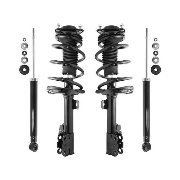 Front and Rear Suspension Strut and Shock Absorber Assembly Kit - Compatible with 2011 - 2020 Toyota Sienna AWD 2012 2013 2014 2015 2016 2017 2018 2019