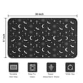 thumbnail image 5 of Black White Halloween Bat Moon Spider Pattern Door Rugs,Washable Non Slip Door Mats Indoor,Decorative Door Mats,Entry Mat Indoor for Entrance,Bedroom,Kitchen,Bathroom,30"x17", 5 of 6