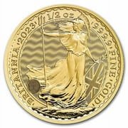 ROYAL MINT 2023 Great Britain 1/2 oz Gold Britannia BU (King Charles III)