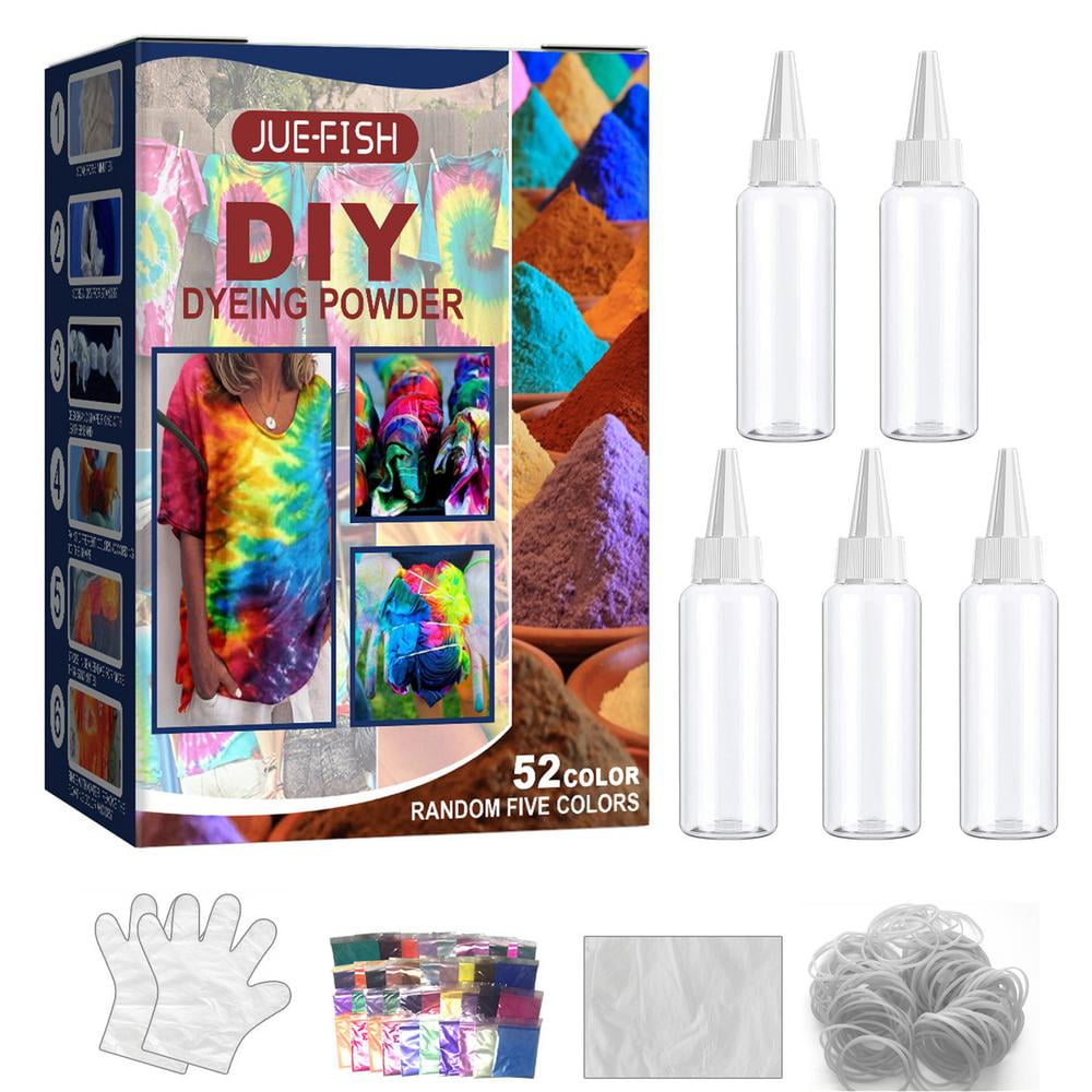 Julam Tie Dye Powder Tie Dye Kids Adults and Groups with Rubber Bands