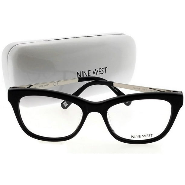 Nine West NW800500151 Square Women’s Black Frame Clear Lens Genuine