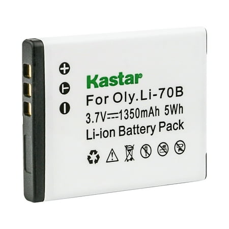 Kastar Li-70B Battery 1-Pack Replacement for Olympus Li-70B Li70B Battery Olympus Li-70C Li70C Charger Olympus VR-120 VR-130 VR-140 VR-145 X-940 X-990 Camera