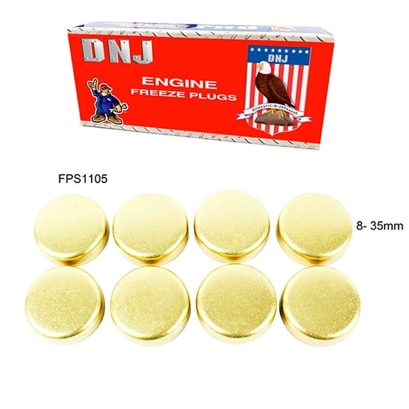 DNJ FPS1105 Freeze Plug Set (Brass) Fits Cars & Trucks 02-12 Dodge Jeep 3.7L V6 SOHC 12v