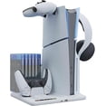 thumbnail image 4 of Ps5 Slim Stand And Cooling Station With Dual Controller Charging Station, Compatible For Playstation 5 Slim Console, With 6 Game Slots, 4 of 5