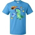 thumbnail image 3 of Inktastic Tyrannosaurus Rex Vs. Meteor Fun Space Dinosaur T-Shirt, 3 of 5