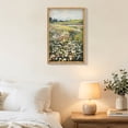 thumbnail image 3 of Euroco Vintage Landscape Wall Art,16x24in Framed Canvas Prints Art Classical Wildflower Field Meadow Flowers Painting, Rustic Landscape Large Wall Art for Living Room Bedroom Home Bathroom Wall Decor, 3 of 8