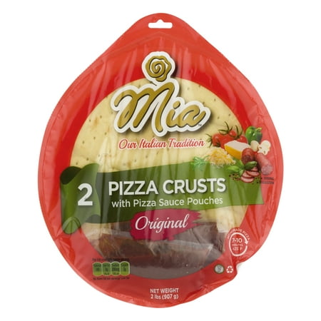 (2 Pack) Mia Pizza Crusts With Pizza Sauce Original, 2.0