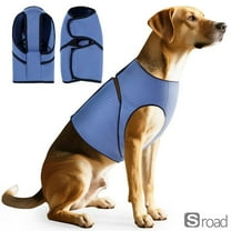 Dog Calming Anxiety Vest, ThunderStorm Fireworks Relief Pressure Wrap Shirt, Adjustable Lightweight for Small Medium Large Dogs