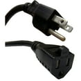 thumbnail image 2 of Power Extension Cord, Black, NEMA 5-15P to NEMA 5-15R, 13 Amp, 16 AWG, 15 foot, 2 of 2