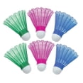 thumbnail image 1 of Sportcraft Plastic Badminton Shuttlecocks , Weatherproof For Playing Outdoors | Multicolour , Pack Of 6, 1 of 1