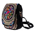 thumbnail image 1 of Tachiuwa Vintage Embroidery Women Shoulder Bag Flower Pattern Embroidered Handbag 20x14cm, 1 of 9