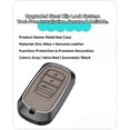 thumbnail image 3 of Key Fob Cover Compatible with Fit for Honda Accord Civic HR-V CR-V Keychain Case Holder Protector,3-BTN-Remote-Start-Red, 3 of 6