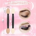 thumbnail image 2 of Eyeshadow Applicator, 50 Pieces Eyeshadow Applicator Double Sided Eye Makeup Applicator Short Sponge Eyeshadow Applicator, 2 of 5