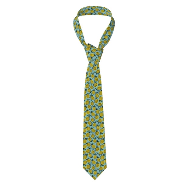 Balery Lemon Corbata Clásica de Seda para Hombre, Corbata Tejida Jacquard, Corbatas Formales para Negocios y Bodas