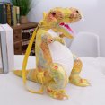 thumbnail image 4 of LSLJS Stuffed Dragon Bag, 23.6 inch Dinosaur Plush Backpack Stuffed Dinosaur Doll, Yellow Cute Roaring Dinosaur with Glitter Surface Creative Simulated Dinosaur Plush Toy Bag Gifts for Christmas Kids, 4 of 6