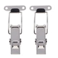 thumbnail image 1 of Shisuyan Stainless Steel Hasp Lock Rectangular 2Pcs 3.73X1.57X0.59in, 1 of 8