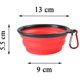 thumbnail image 2 of Cuenco plegable grande para perro, plato de taza extensible plegable para comida para gatos, cuenco de viaje portátil con agua, 2 of 5