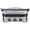 thumbnail image 3 of Conair Cuisinart Multifunctional Grill Countertop Brushed Stainless Steel 5 in 1 Cooking Plates, 3 of 6