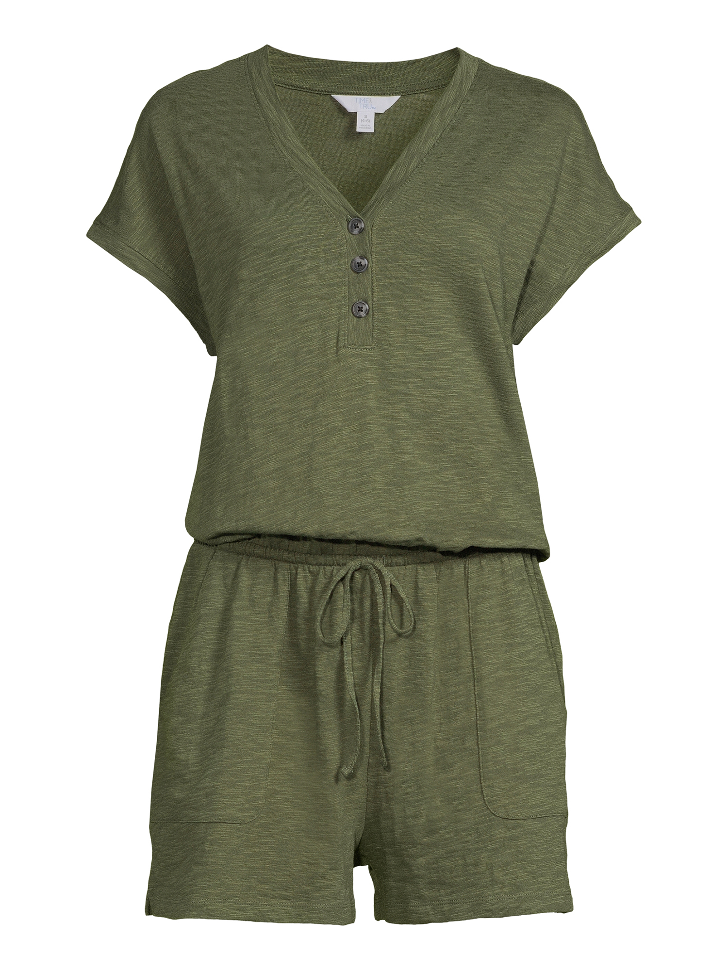 Time and Tru Women's Tie Waist Knit Dress