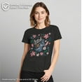 thumbnail image 2 of Women's Lilo & Stitch Flowers and a Coconut  Graphic Tee Black X Large, 2 of 9