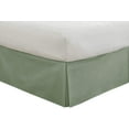 thumbnail image 4 of 100% Egyptian Cotton 1000 Thread Count 1 Piece Box Pleated Bed Skirt Premium Luxury 21" Inch Deep Pocket Hotel Quality Bed Skirt Short Queen Size (60"X75") - Sage Solid, 4 of 6