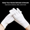 thumbnail image 5 of 12Pairs White Cotton Gloves for Eczema and Dry Hands - Breathable Work Glove Liners - Moisturizing SPA Gloves - Soft Jewelry Inspection Gloves - Stretchy Fit Cotton Cloth Gloves for Most Women, 5 of 5