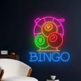 thumbnail image 4 of Handmadetneonsign Bingo Neon Sign, Bingo Game Room Neon Led Light Art Decor, Man Cave Wall Decor, 4 of 4