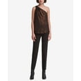 thumbnail image 3 of DKNY Womens Metallic One Shoulder Blouse, Metallic, X-Large, 3 of 4