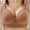 B_ Brown, variant on SMihono Floral Bras for Women Comfortable Push Up Wireless Posture Correcting Bra for Seniors Plus Size Soft Everyday Bra Beige L