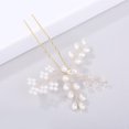 thumbnail image 4 of Horquillas para el pelo de boda (2 piezas) - Elegantes accesorios para el pelo de cristal floral para mujeres nupciales (dorado), 4 of 4