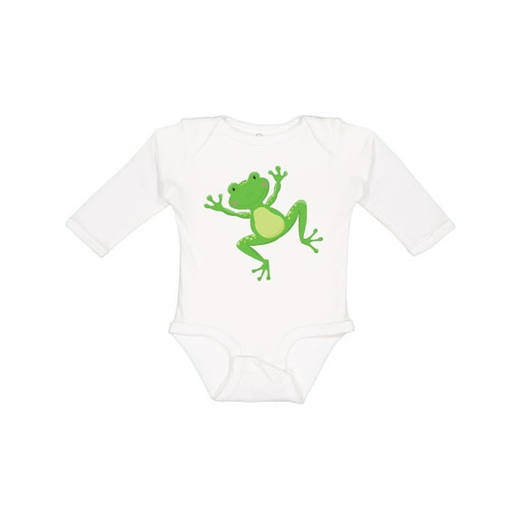 Inktastic Jumping Frog Boys or Girls Long Sleeve Baby Bodysuit