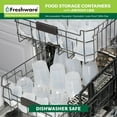thumbnail image 3 of Freshware 240-Piece 24 oz Food Storage Set with Lids for Meal Prep, Microwave Safe, 3 of 3