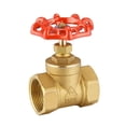 thumbnail image 2 of G 1/2 '' 3/4 '' 1 '' Válvula de compuerta Rosca hembra para agua Aceite Aire Gas VÁLVULA kusrkot  DN20 válvula de compuerta de latón, 2 of 8