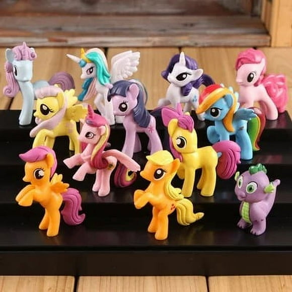 12-Pack My Little Pony MLP Friends Figures Figurer 7cm multifärg