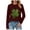 Wine, variant on UngA St.Patricks Day Shirts Women Casual Long Sleeve Lucky Irish Shamrock Paddy's Day Graphic Tees Tops,Size XL