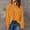 Yellow, variant on jjayotai Womens Sweater Clearance Women's V-Neck Sweater Casual Sexy Fashion Solid Color Sleeve Ruched Pullover Blouse Tops