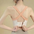 thumbnail image 4 of Amvlyk Sports Bra for Women No Underwire Criss-Cross Back Push Up Bra Seamless Soft High Impact Workout Bra Full Coverage Supportive Comfort Everyday Bras for Daily Yoga Lounging, 4 of 9