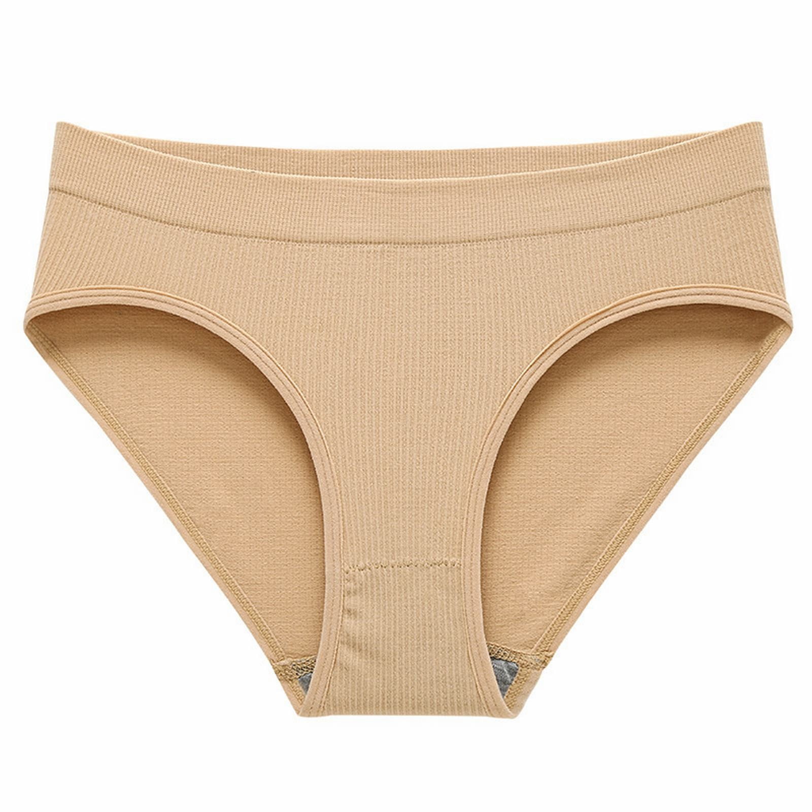 Akiihool Women's Panties Womens Underwear High Waist Cotton Underwear Soft  Underwear Super Stretchy Briefs Panties Women (White,L) 