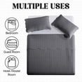 thumbnail image 6 of Ameha 2 Piece Quilt Set Chevron Lightweight Ultrasoft Microfiber Kids Adult Bedding Gray Color Twin, 6 of 12