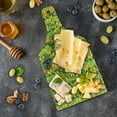 thumbnail image 5 of Daffodil Cutting Board, Modern Daffodils Illustration Striped Setting Vitality Inner Focus Herbal Theme, Tempered Glass Cutting and Serving Board, Wine Bottle Shape, Green Yellow, by Ambesonne, 5 of 5