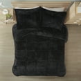 thumbnail image 3 of Urban Habitat Malea Shaggy Fur Duvet Cover Set, Twin - Black, 3 of 11