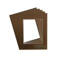 thumbnail image 4 of The Display Guys 16x20 Pack of 25 Brown Picture Photo Matting Mat Boards + Backing Boards + Clear Plastic Bags Complete Set, 4 of 4
